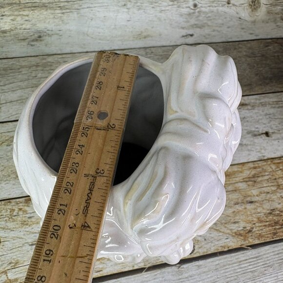 Hobby Lobby Facile Head Bust Glossy White Ceramic Open Top 10.5" T Table Decor - Picture 13 of 16